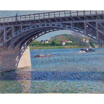 РЕПРОДУКЦИИ НА КАРТИНИ Мостът Аржантьой и Сена (1883)